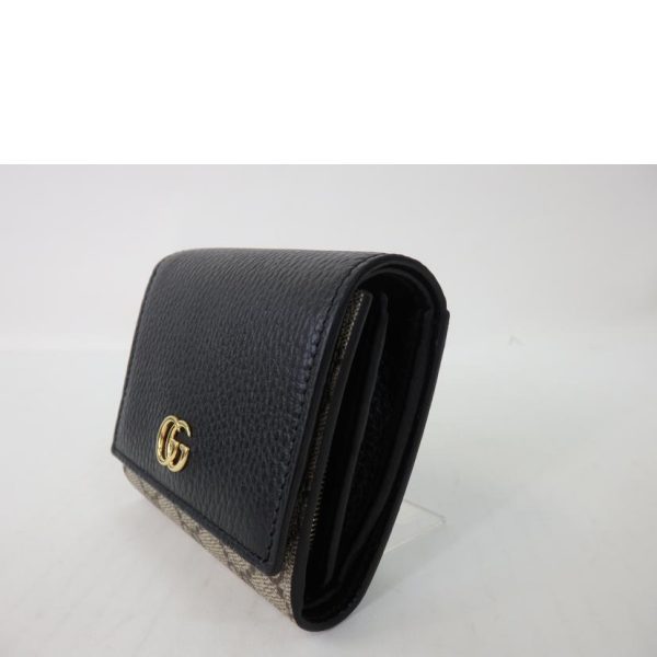 37357 3 Gucci GG Marmont Medium Wallet Black