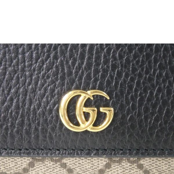 37357 7 Gucci GG Marmont Medium Wallet Black