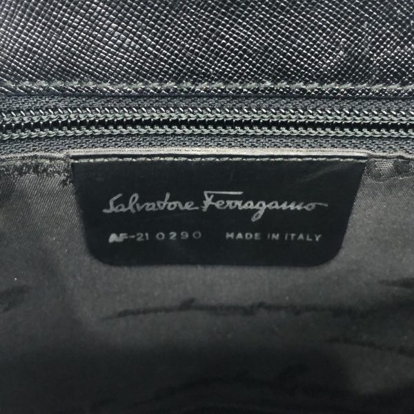 37357015 7 Salvatore Ferragamo Gancini Leather Handbag Black