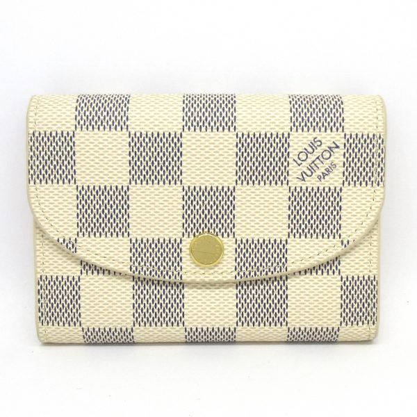 37365772 1 Louis Vuitton Portomone Rosali Damier Canvas Coin Case Azur