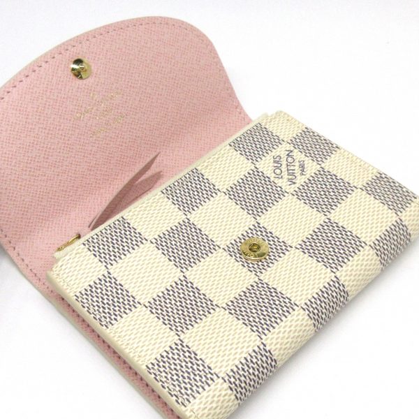 37365772 3 Louis Vuitton Portomone Rosali Damier Canvas Coin Case Azur