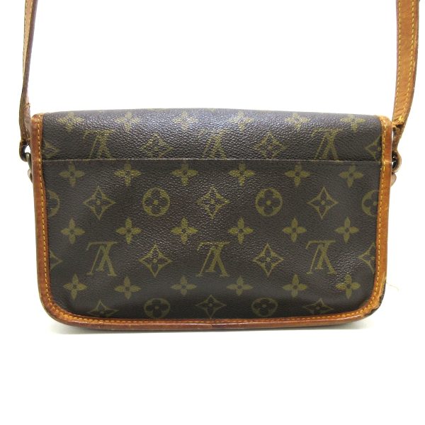 37388462 3 Louis Vuitton Gibessiere Monogram Canvas Leather Shoulder Bag Brown