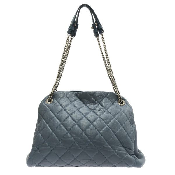 37388710 3 Chanel Mademoiselle Bowling Bag Leather Blue