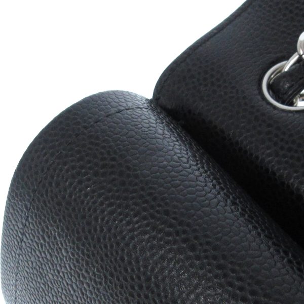 37391238 14 Chanel Double Flap Shoulder Bag Caviar Black