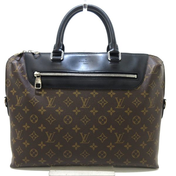 37391289 1 Louis Vuitton PDJNM Monogram Macassar Canvas Business Bag Brown