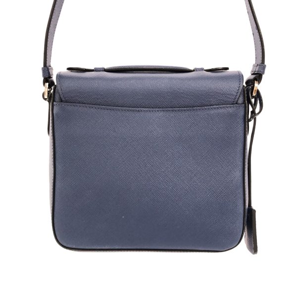 37391855 3 Prada Shoulder Bag Saffiano Leather Blue