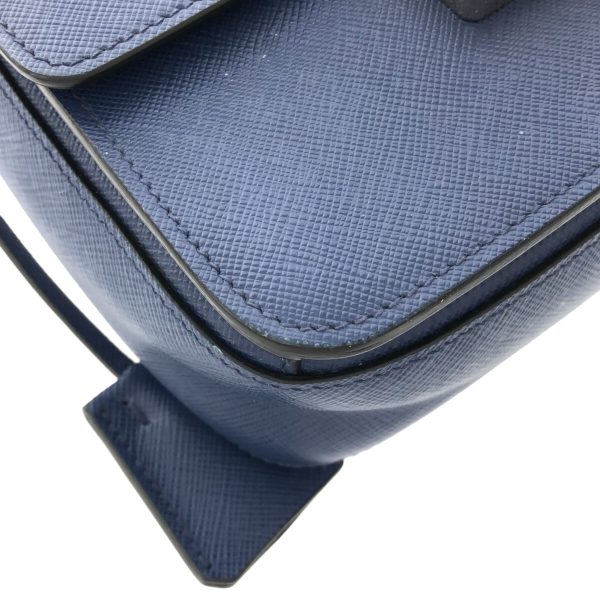 37391855 5 Prada Shoulder Bag Saffiano Leather Blue