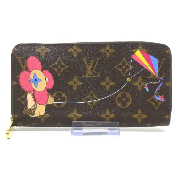 37392898 1 Louis Vuitton Zippy Wallet Vivienne Monogram Canvas Long Wallet Rose Valerine