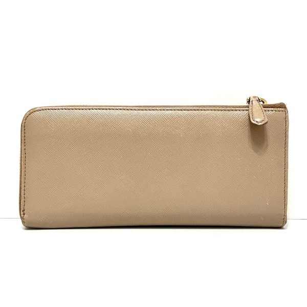 37393246 2 Prada Long Wallet Saffiano Leather Beige