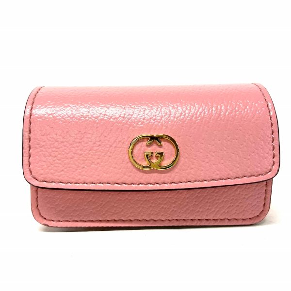 37393281 1 Gucci Double G Accessory Case Pink Leather