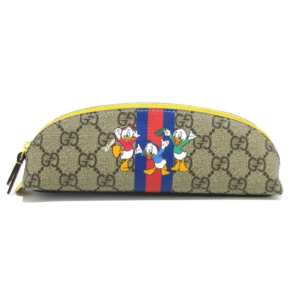 37393283 1 Gucci GG Supreme Pencil Case Donald Duck Light Brown Multi