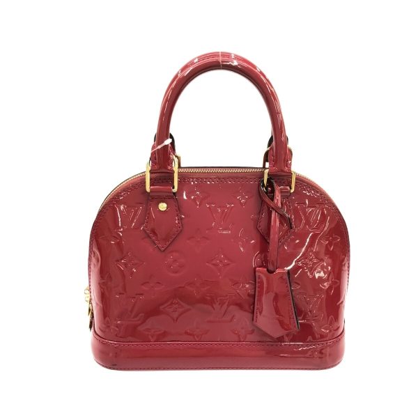 37393481 1 Louis Vuitton Alma Leather Patent Handbag Rose