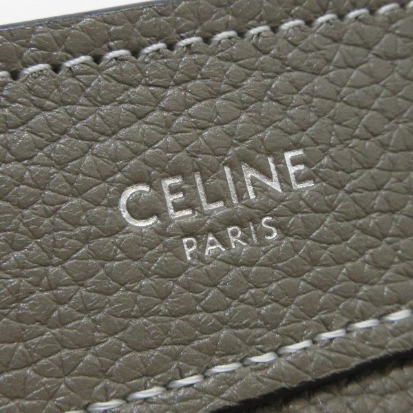 37394050 7 Celine Luggage Nano Shopper Drummed Calf Handbag Gray