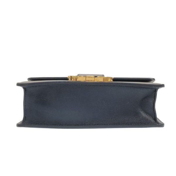 37394381 4 Dior Montaigne Flap Bag Navy Leather