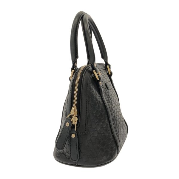 37394454 2 Gucci Micro Guccisima Handbag Black Leather