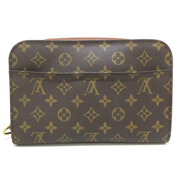 37394607 3 Louis Vuitton Orsay Monogram Canvas Clutch Bag Brown