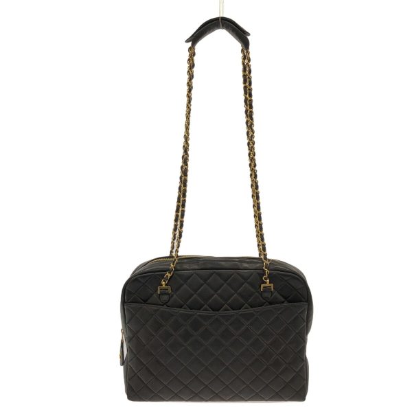 37394652 1 Chanel Shoulder Bag Lambskin Black