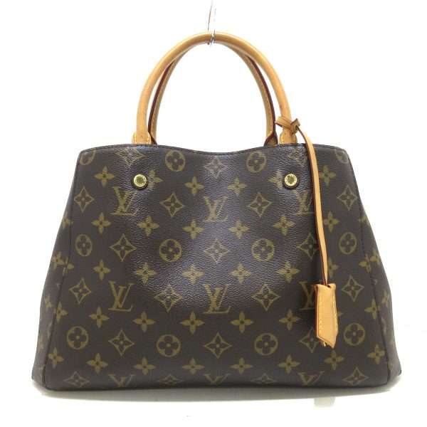 37395430 1 Louis Vuitton Montaigne Monogram Canvas Handbag Brown