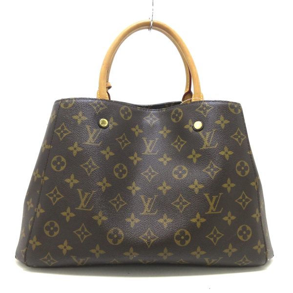 37395430 3 Louis Vuitton Montaigne Monogram Canvas Handbag Brown