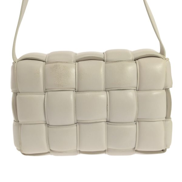 37395842 3 Bottega Veneta Padded Cassette Shoulder Bag White