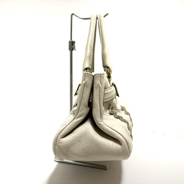 37395843 2 Bottega Veneta Intrecciato Handbag Ivory Leather