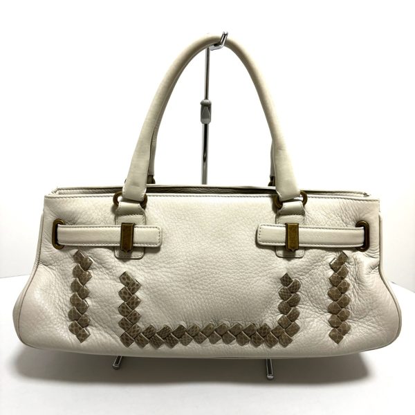 37395843 3 Bottega Veneta Intrecciato Handbag Ivory Leather