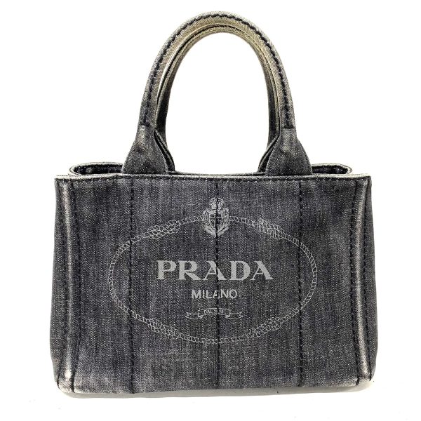 37396373 1 Prada Tote Bag Denim Gray