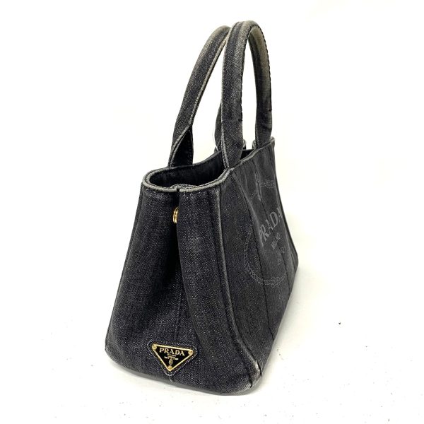 37396373 2 Prada Tote Bag Denim Gray