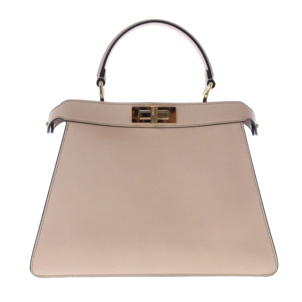 37397386 1 Fendi Handbag Leather Pink Beige