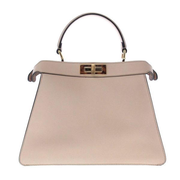 37397386 3 Fendi Handbag Leather Pink Beige