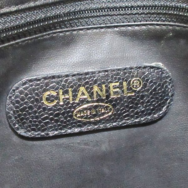 37397418 7 Chanel Handbag Caviar Skin Black