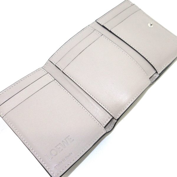 37397421 3 Loewe Trifold Wallet Leather Gray