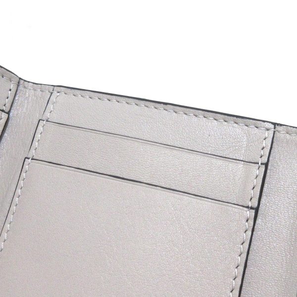 37397421 6 Loewe Trifold Wallet Leather Gray