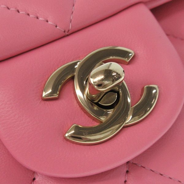 37397992 10 Chanel Top Handle Mini Handbag Lambskin Pink