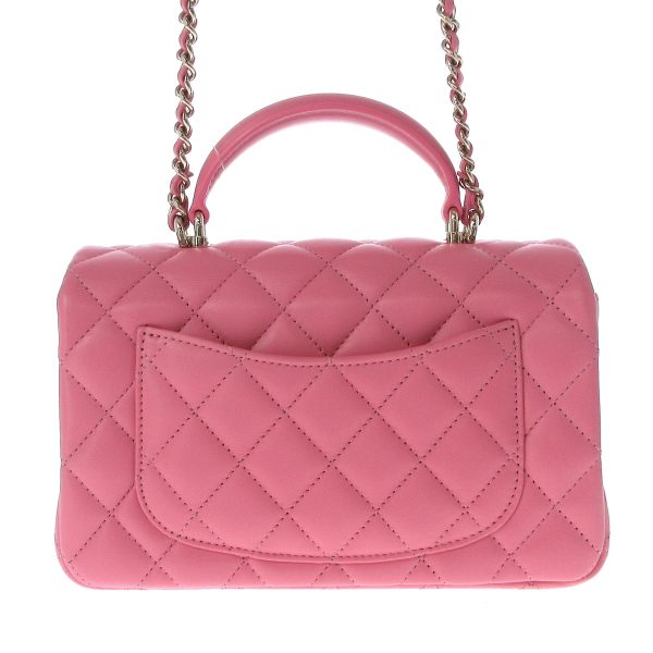 37397992 3 Chanel Top Handle Mini Handbag Lambskin Pink