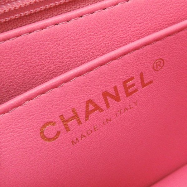 37397992 7 Chanel Top Handle Mini Handbag Lambskin Pink