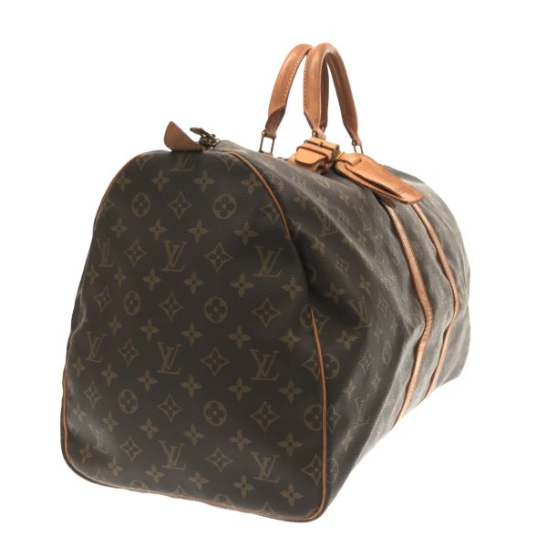 37408981 2 Louis Vuitton Keepall Monogram Canvas Boston Bag Brown