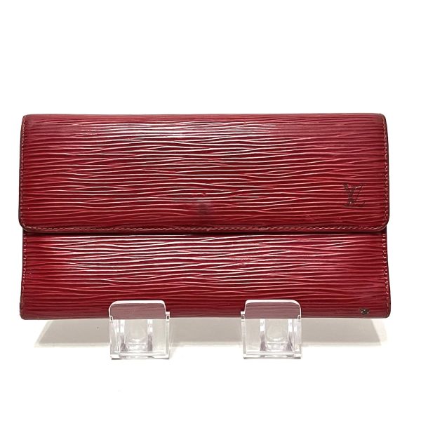 37409722 1 Louis Vuitton Porte Tresor Leather Long Wallet Castilian Red