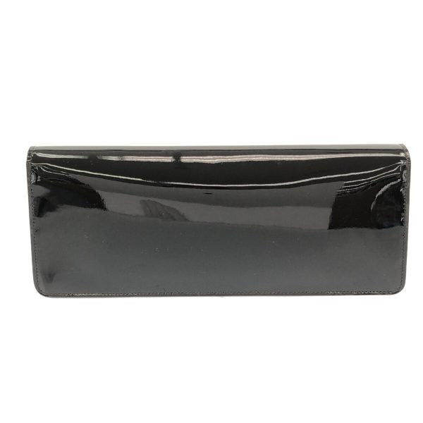 37409816 3 Saint Laurent Paris Paris Baguette Pouch Enamel Clutch Bag Black