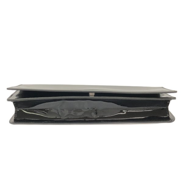 37409816 4 Saint Laurent Paris Paris Baguette Pouch Enamel Clutch Bag Black