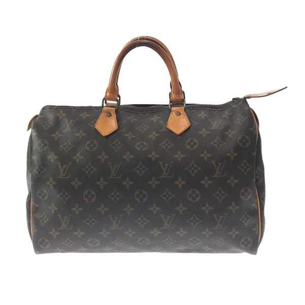 37411423 1 Louis Vuitton Speedy Canvas Monogram Handbag Brown