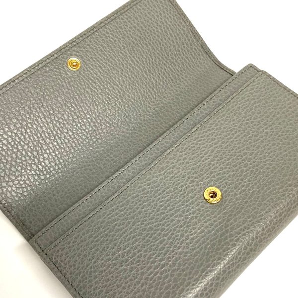 37412179 3 Gucci GG Marmont Long Wallet Gray Leather