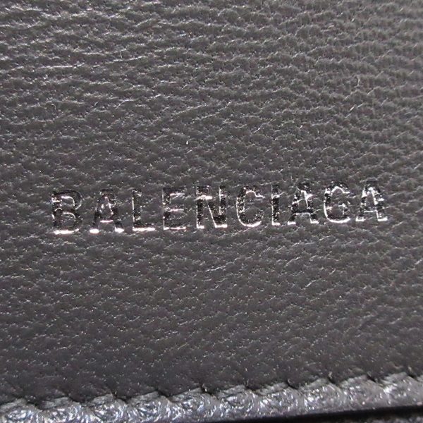 37413149 7 Balenciaga Hourglass Embossed Shiny Calfskin Handbag Gray