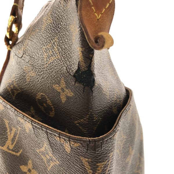 37414502 13 Louis Vuitton Totally MM Monogram Canvas Shoulder Bag Brown