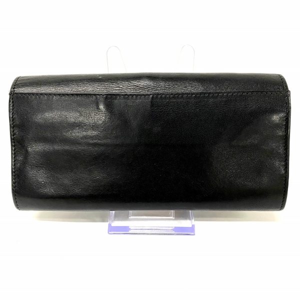 37414667 2 Celine Embossed Leather Long Wallet Black