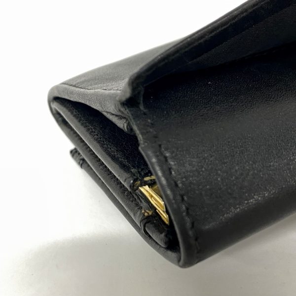 37414667 8 Celine Embossed Leather Long Wallet Black