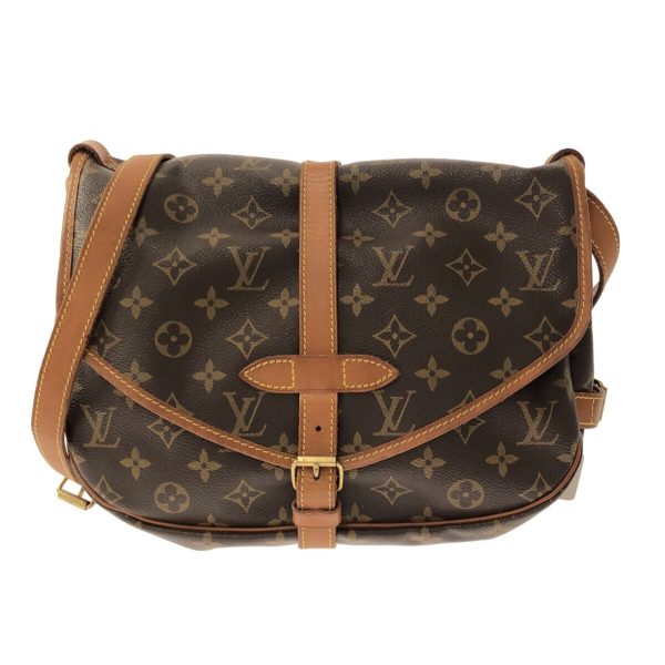 37415039 1 Louis Vuitton Saumur Monogram Canvas Shoulder Bag Brown