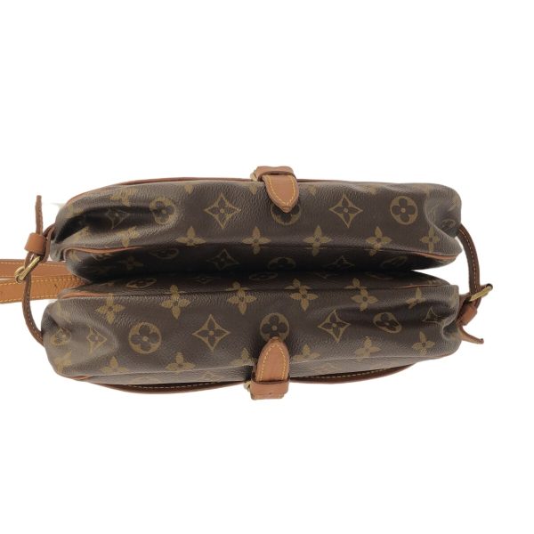 37415039 4 Louis Vuitton Saumur Monogram Canvas Shoulder Bag Brown