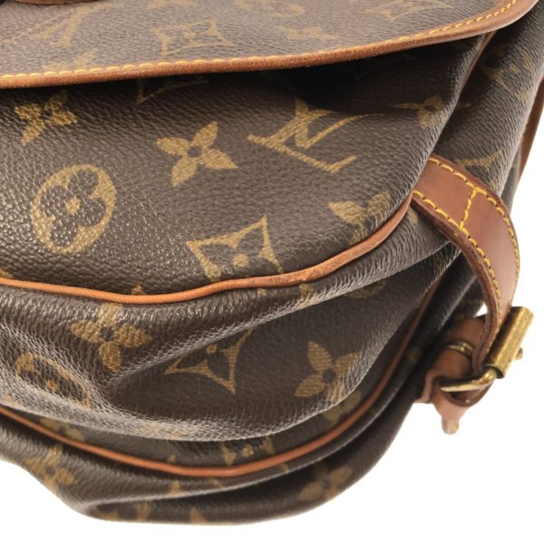 37415039 5 Louis Vuitton Saumur Monogram Canvas Shoulder Bag Brown