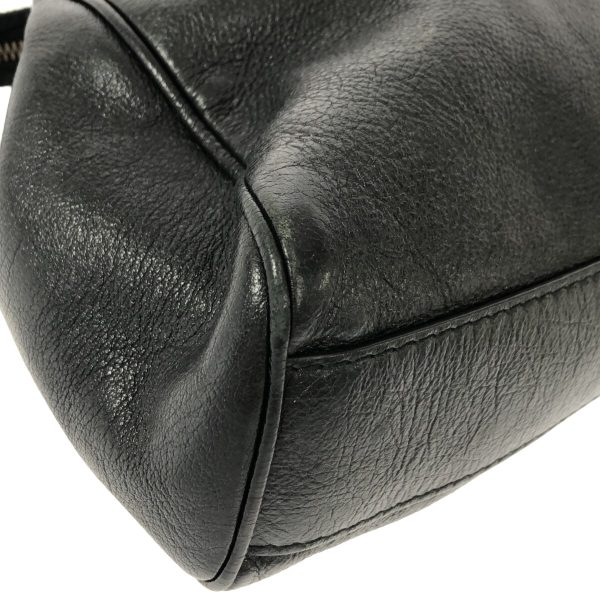 37415597 5 Gucci Shoulder Bag Cat Head Black Leather